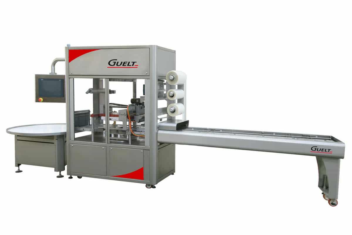 In-line automatic tray sealer OPP2000 - Guelt
