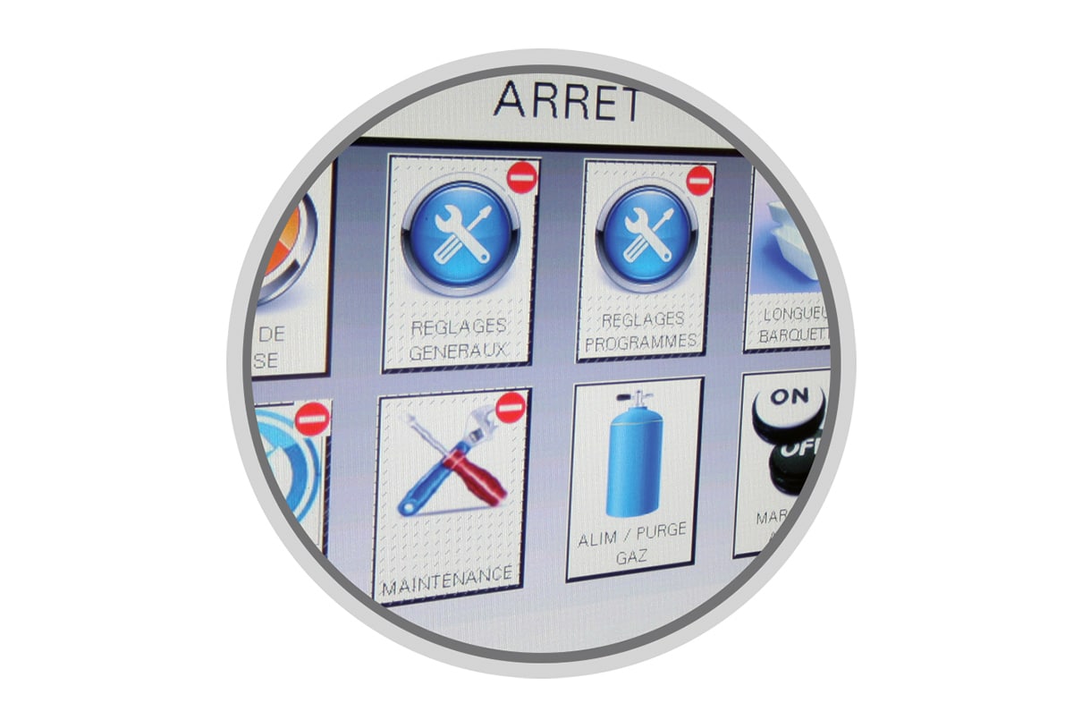 Operculeuse automatique Guelt Premium 2000 - Pilotage facile sur écran tactile