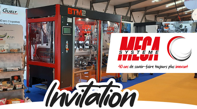 Invitation cocktail 40 ans Méca-Système sur le salon Prod&Pack Lyon 2021