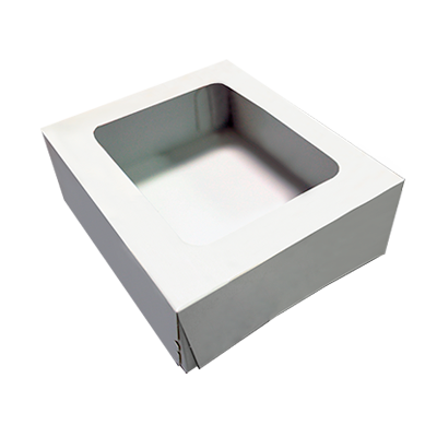 Guelt | Boîte top load carton plat avec couvercle fenêtre