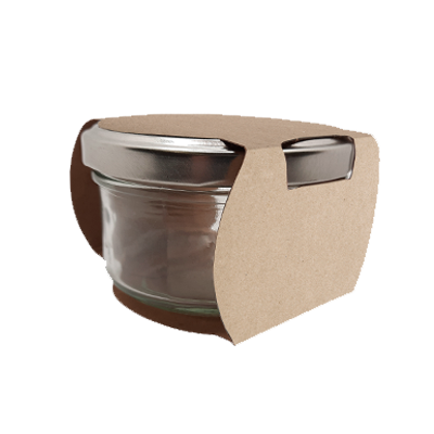 Guelt | Wrap carton plat sur bocal verre